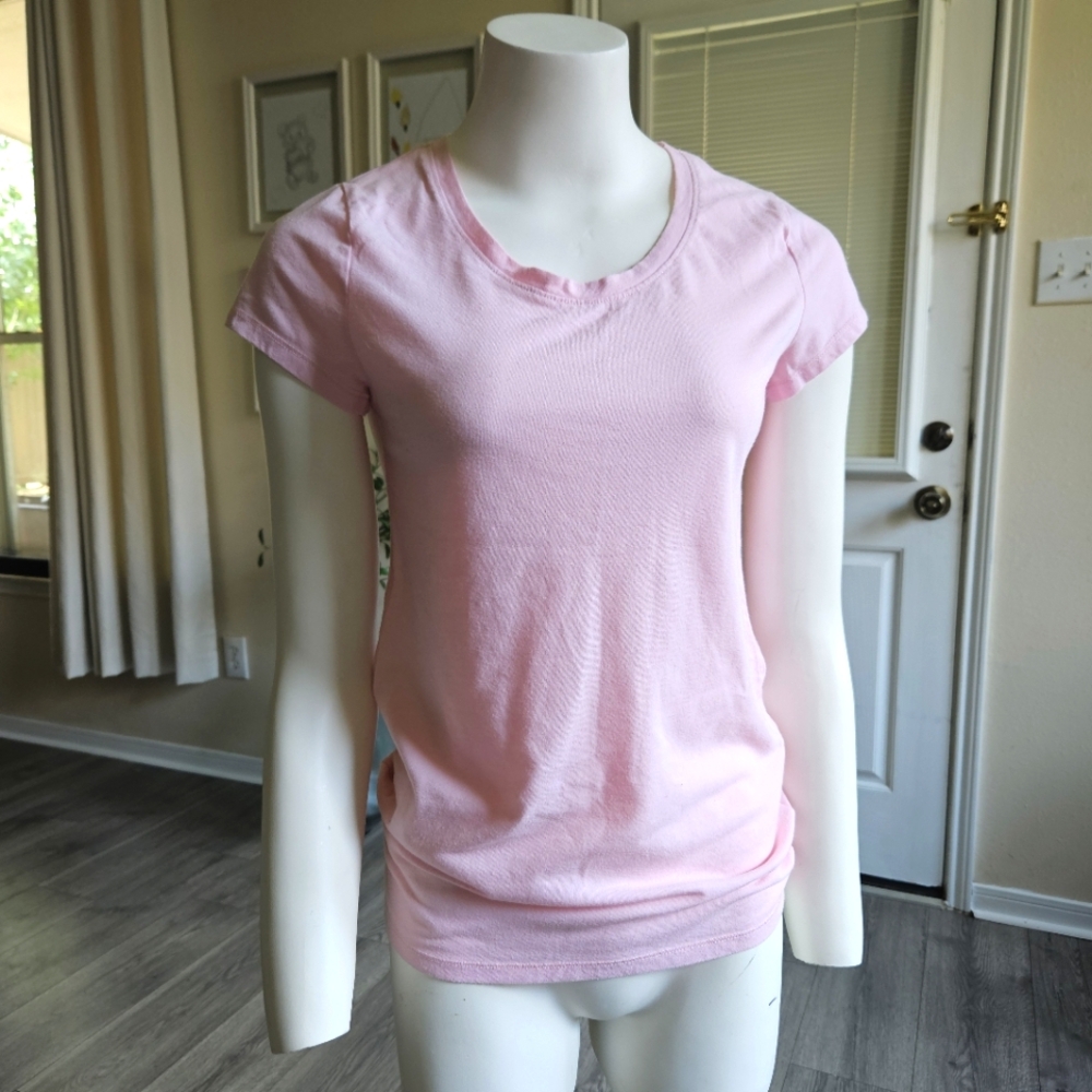 3/$5 No Boundaries JUNIORS Pink Fitted Short Sleeve T-Shirt M 7-9